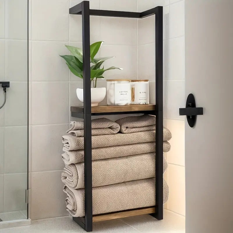 Wall-Mounted Towel Rack | Space-Saving Storage for Bathroom & Bedroom