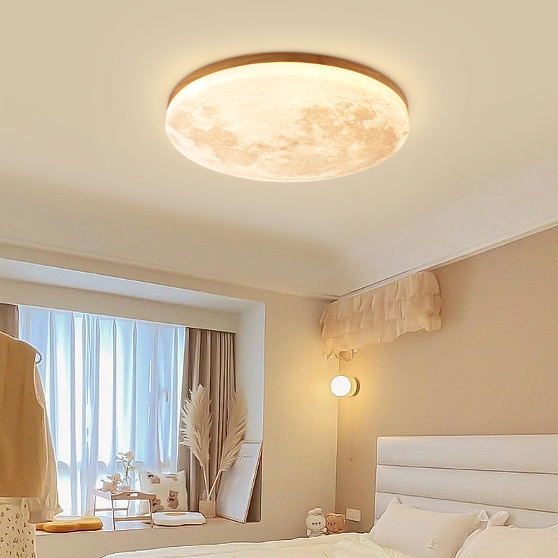 LED Ceiling Light | Nordic Minimalist Moon Flush Mount