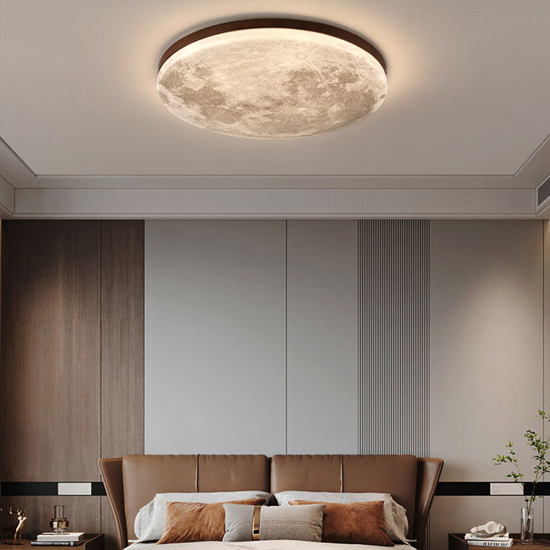 LED Ceiling Light | Nordic Minimalist Moon Flush Mount