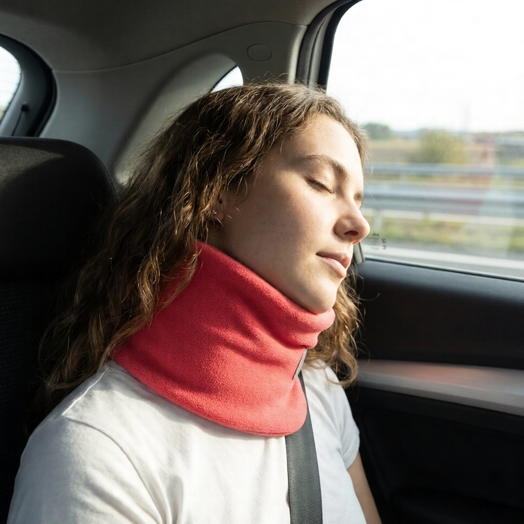 Travel Pillow Wrap Neck Support Compact Rest Cushion