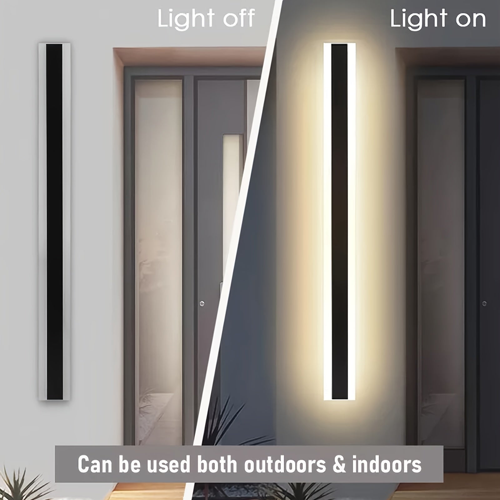 Modern LED Wall Lamp | Outdoor & Indoor Long Strip Light