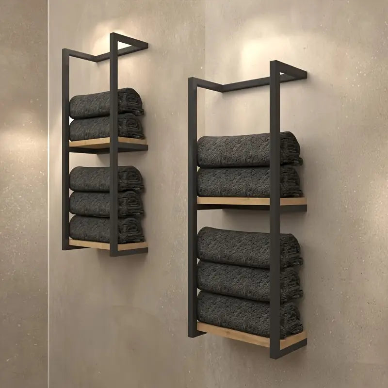 Wall-Mounted Towel Rack | Space-Saving Storage for Bathroom & Bedroom