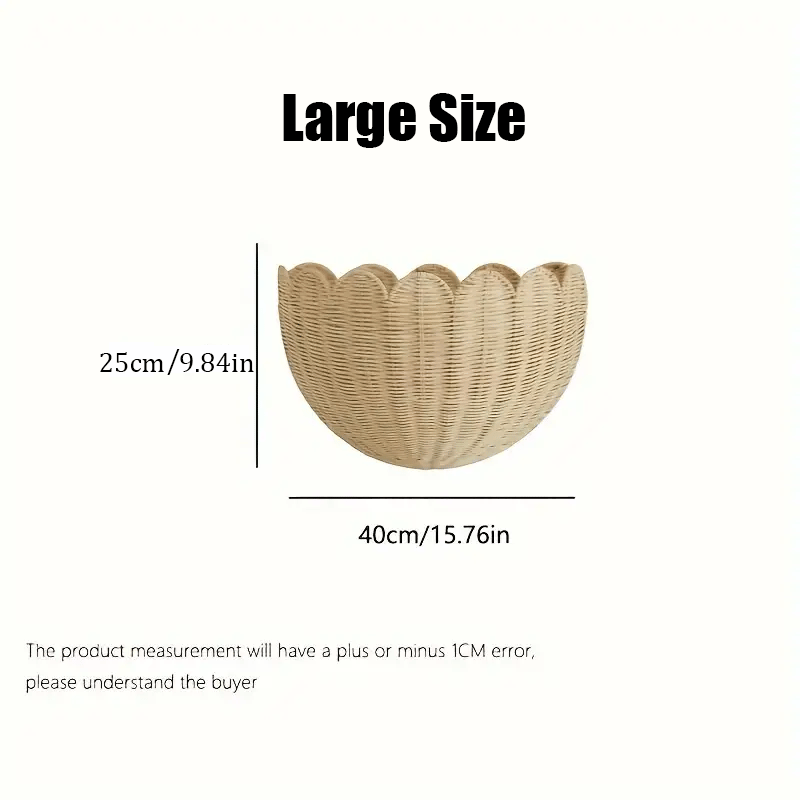 Rattan Wall Basket | Handwoven Natural Storage