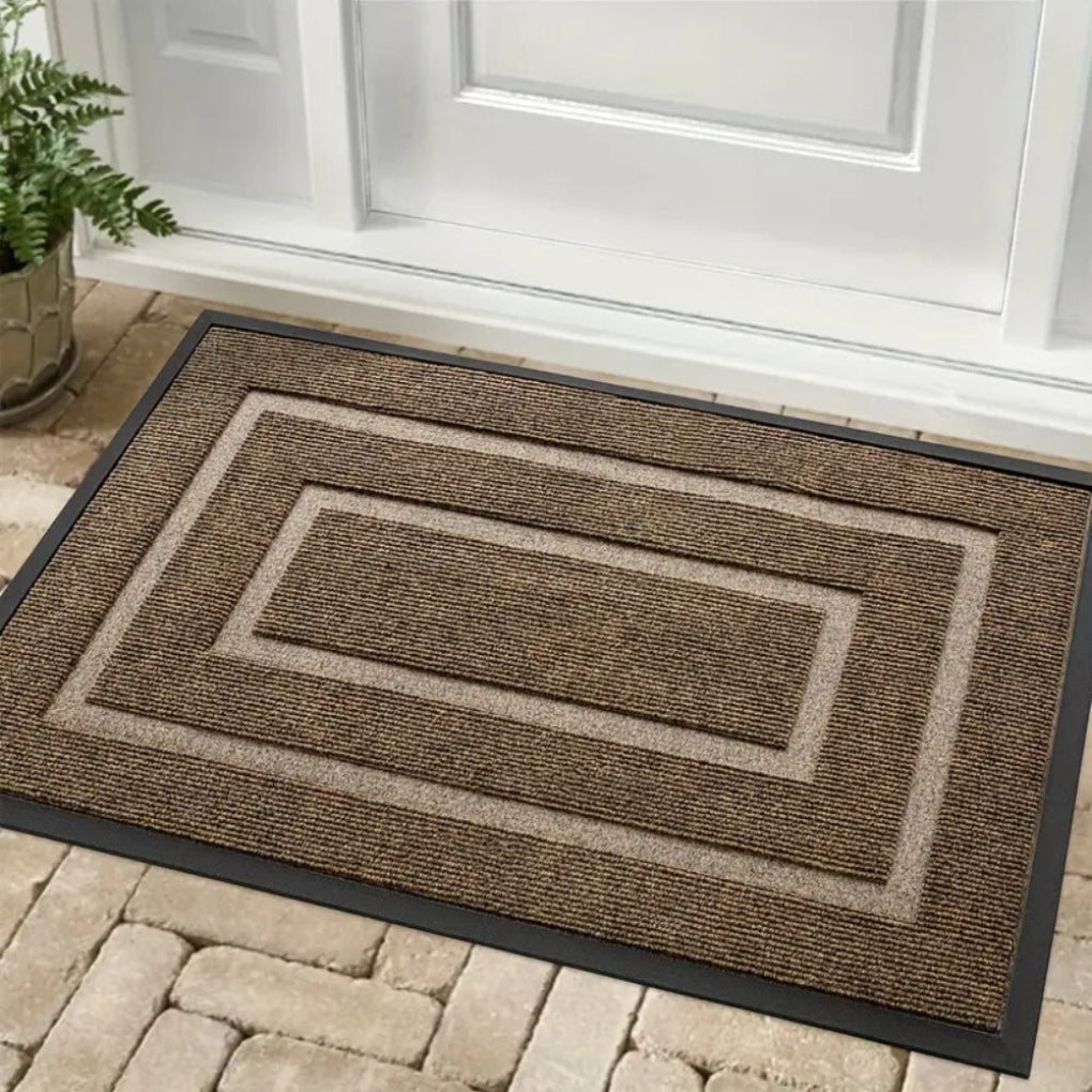 Waterproof rubber door mat | Low-profile entry rug