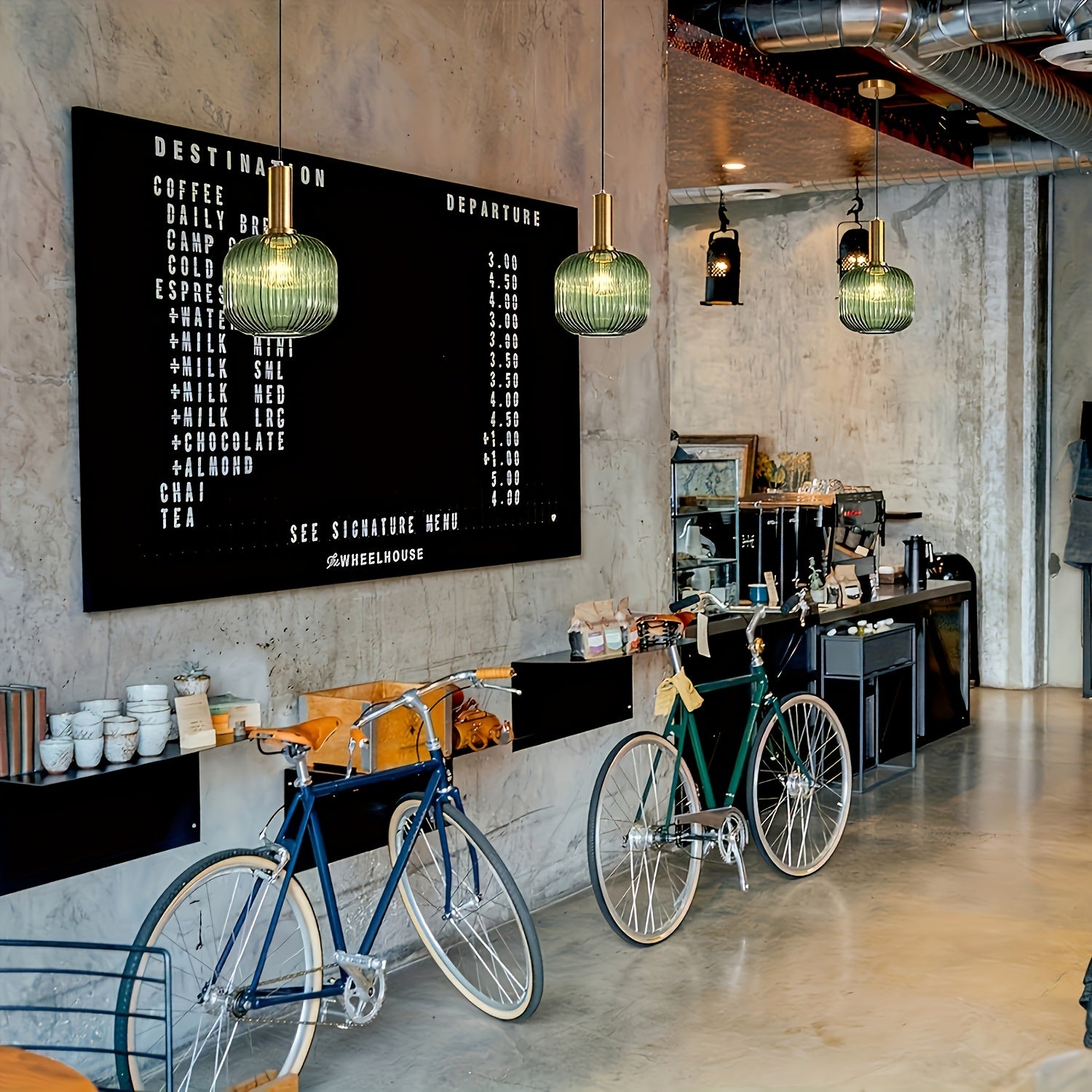 Modern Farmhouse Glass Pendant Light | Golden Finish | Kitchen Island Lighting