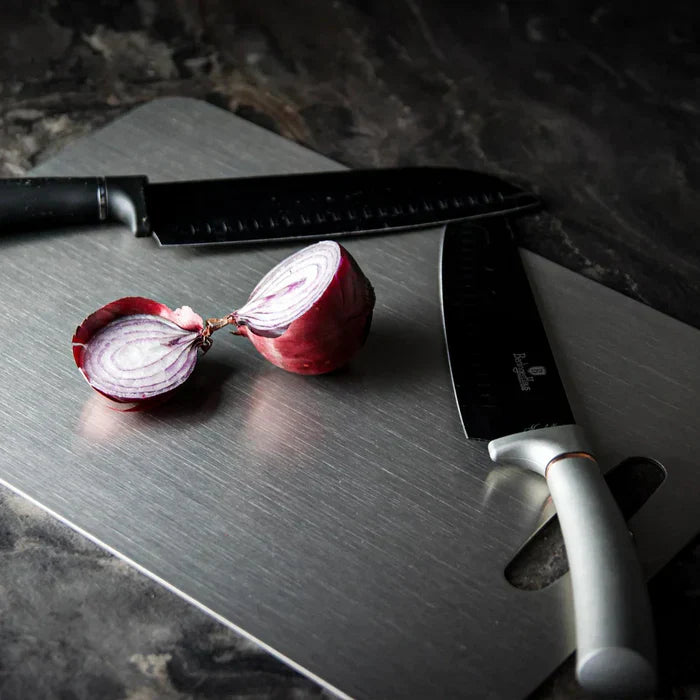 Titanium-Finished Aluminium Cutting Board | Hygienic Kitchen Design
