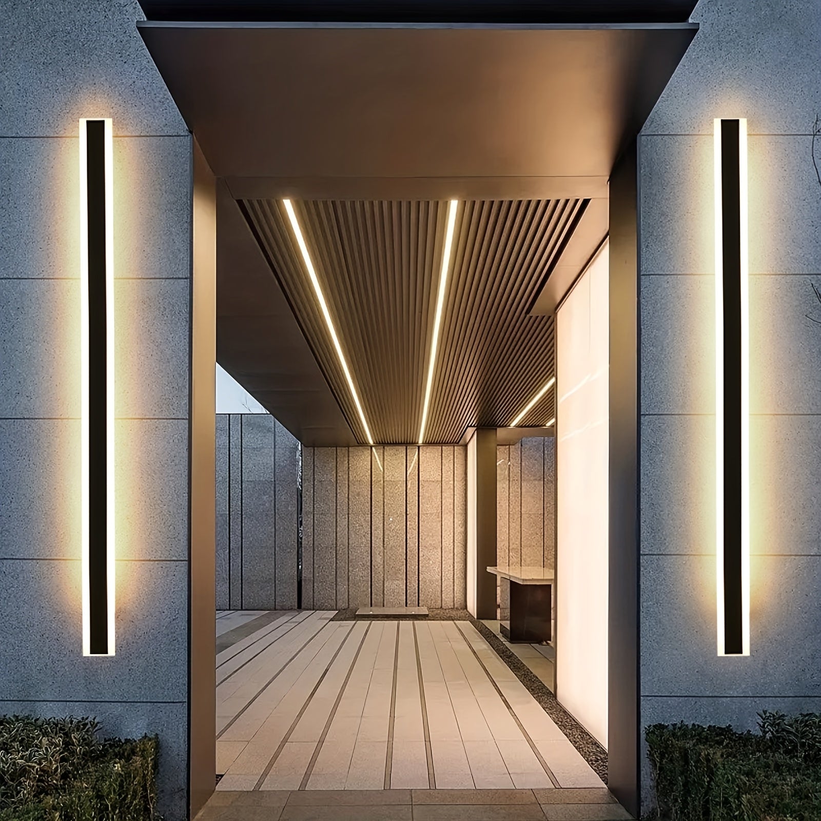 Modern LED Wall Lamp | Outdoor & Indoor Long Strip Light