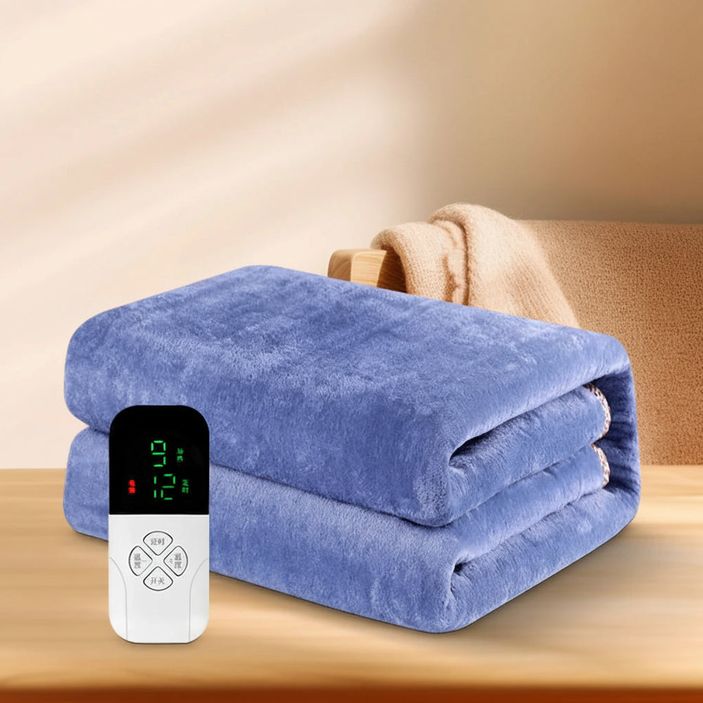 220V Electric Blanket Intelligent Switch Heated Flannel