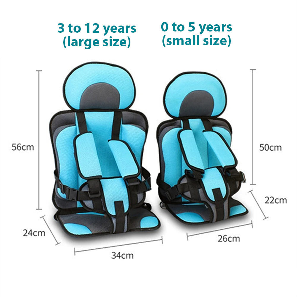 Portable Child Car Seat | Compact, Padded Travel Seat