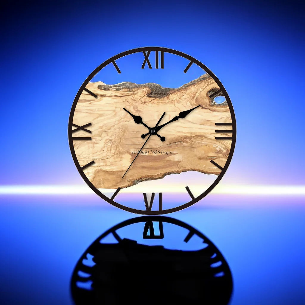 Wood-Effect Wall Clock | Quiet modern centrepiece