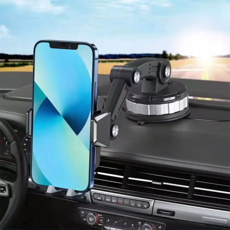 Car Phone Mount Holder with 360° Rotation for Dashboard & Windshield
