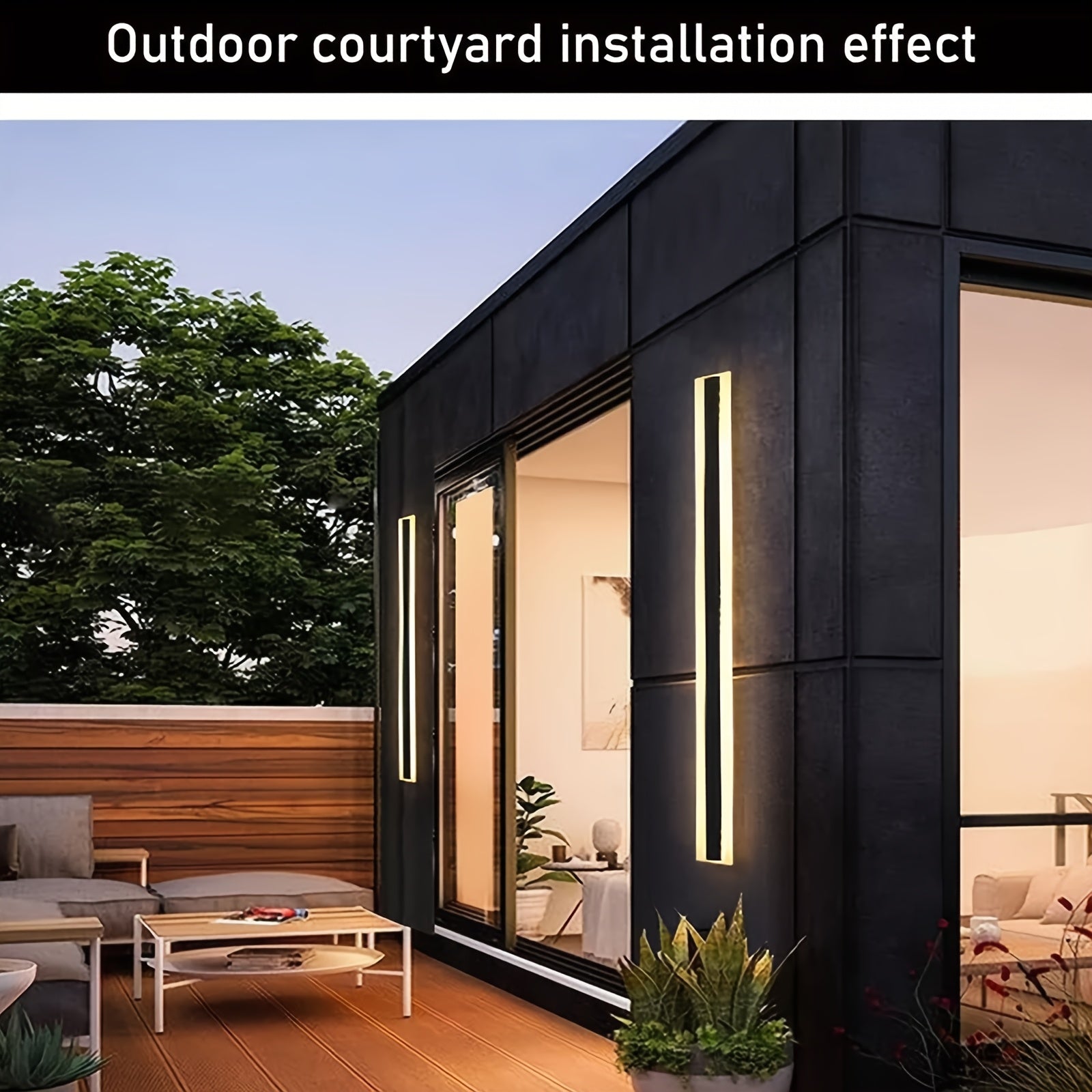 Modern LED Wall Lamp | Outdoor & Indoor Long Strip Light