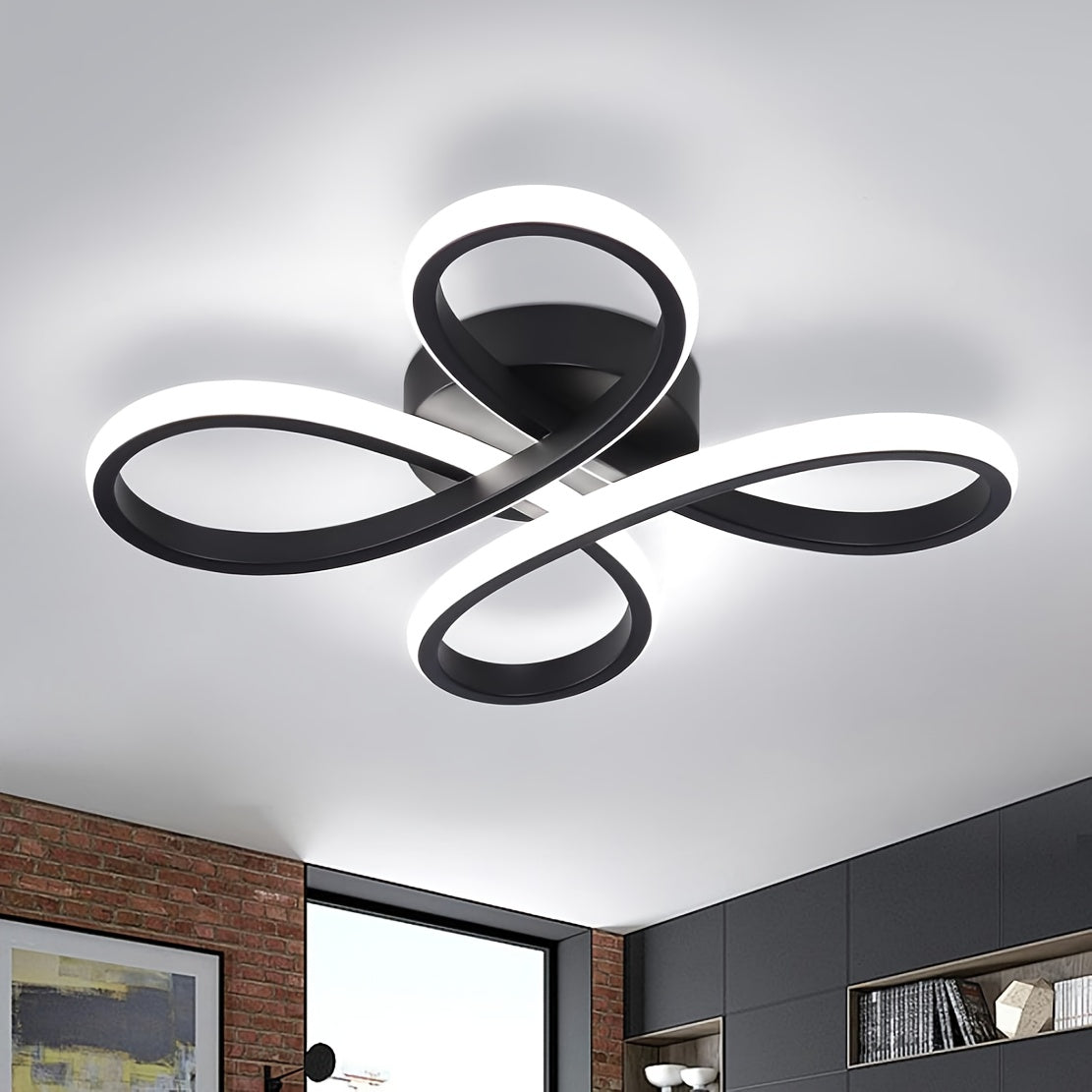Modern Butterfly LED Ceiling Light | 3-Colour Dimmable with Wall Control