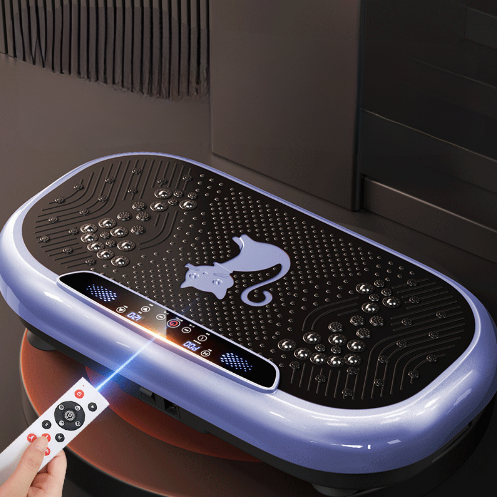 Vibration Plate Exercise Machine Compact Full Body Fitness Platform
