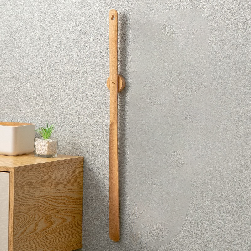 Long Wooden Magnetic Shoehorn
