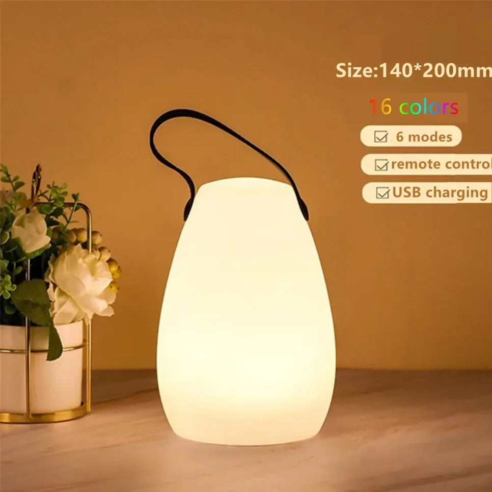 Portable Waterproof Cordless Lamp with Remote Control