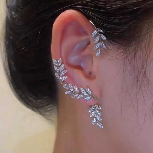 Clip On Earrings Cubic Zirconia Women Fashion Jewelry