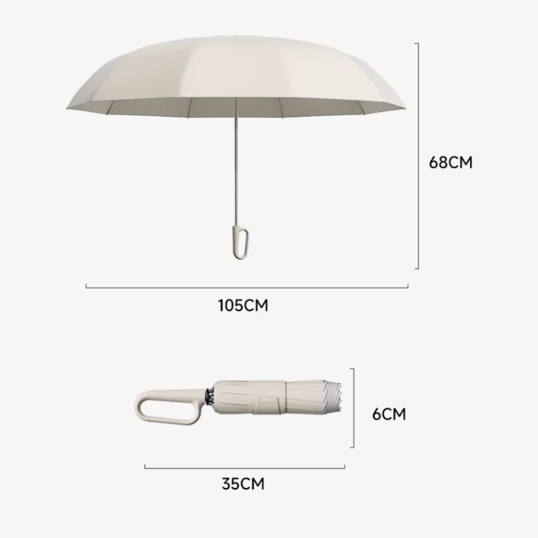 Windproof Compact Umbrella | Reflective Travel Design