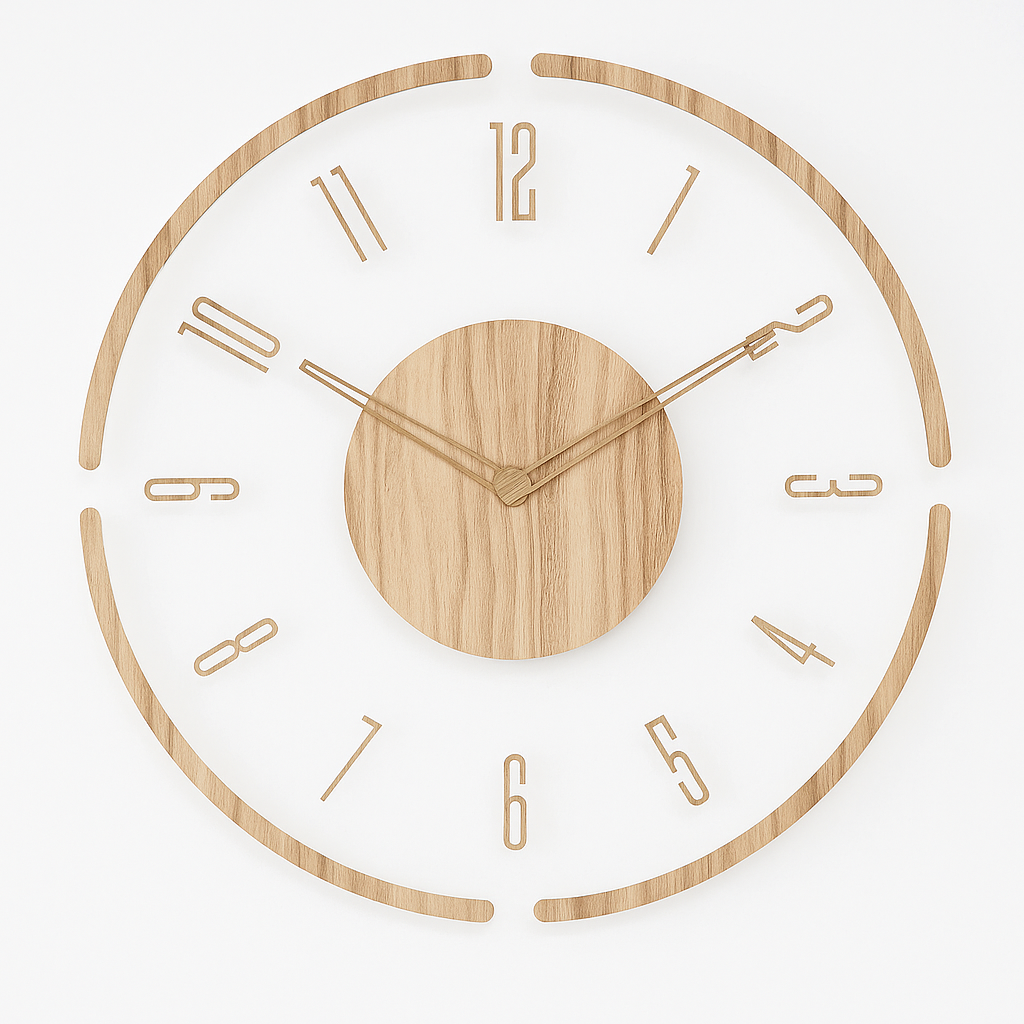Scandinavian Wall Clock | Modern Silent Design