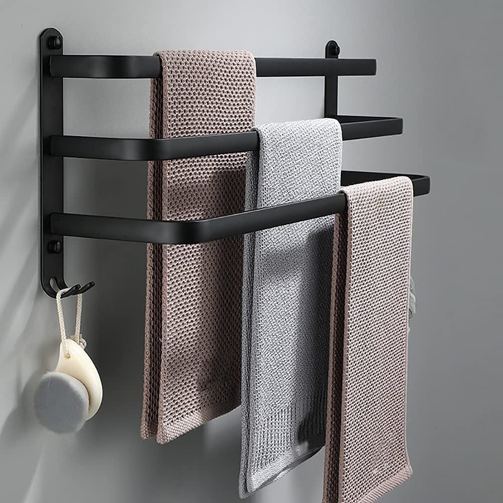 Wall-Mounted Towel Rack | Space-Saving Aluminium Design
