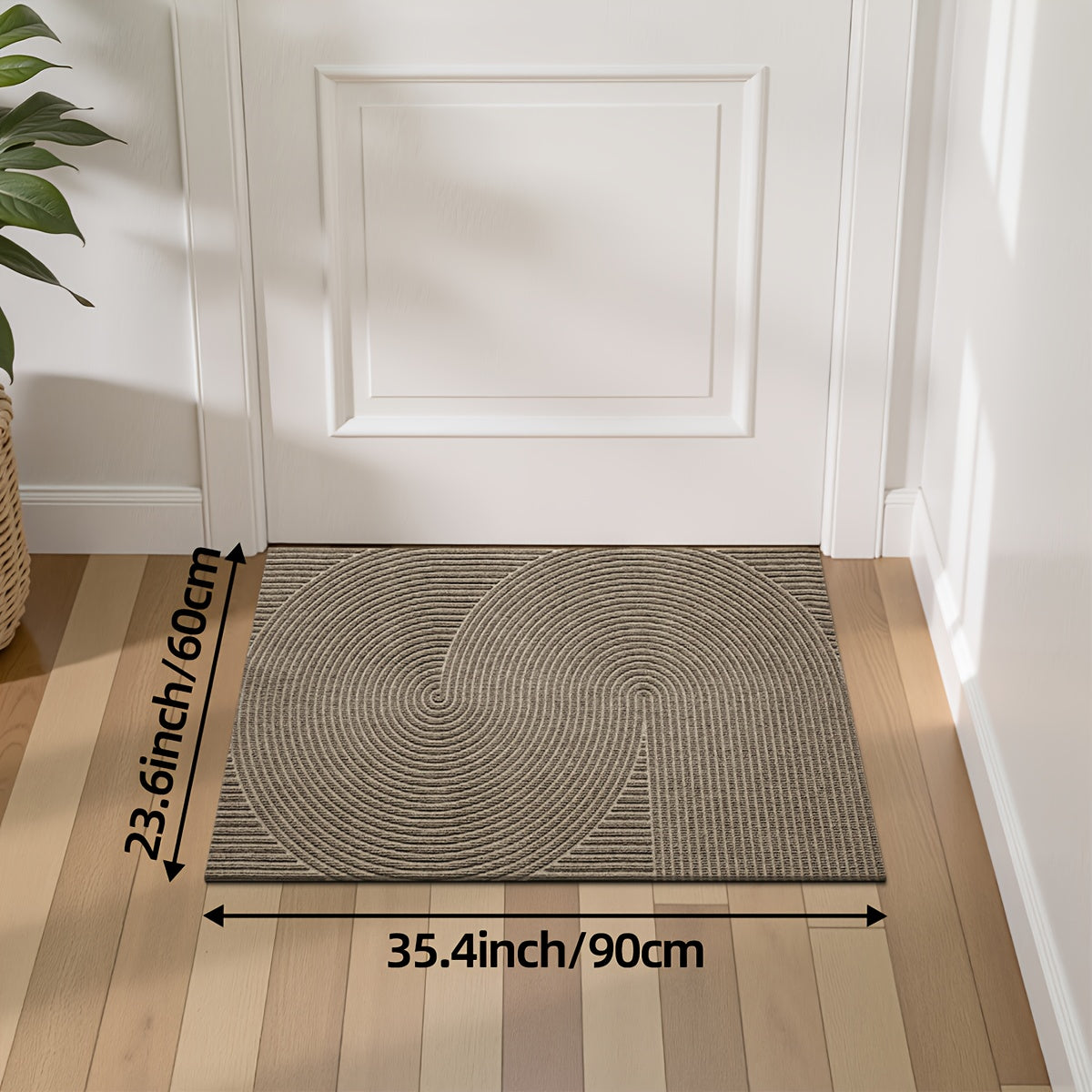 Non-Slip Geometric Door Mat | Indoor & Outdoor Entryway Rug