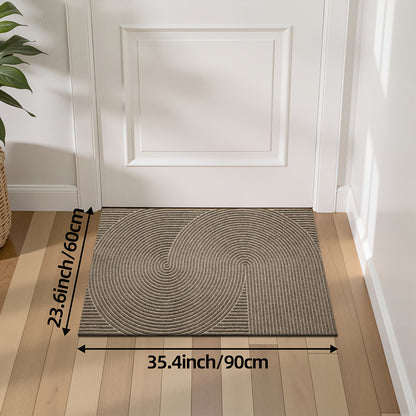 Non-Slip Geometric Door Mat | Indoor & Outdoor Entryway Rug