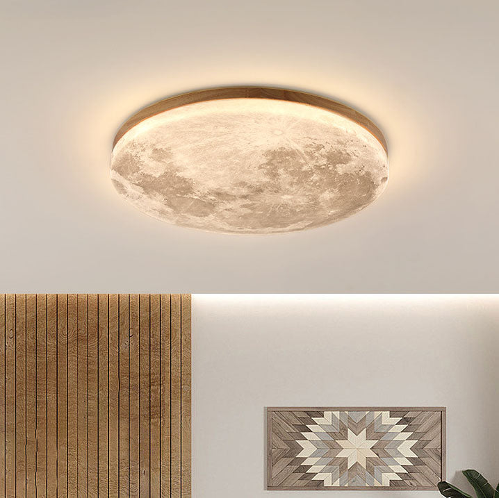 LED Ceiling Light | Nordic Minimalist Moon Flush Mount