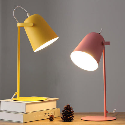 Nordic Macaron Table Lamp | Modern Iron Bucket Design
