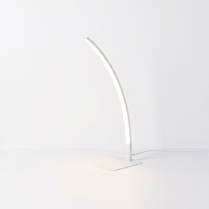Modern Curved LED Table Lamp – USB Powered 8W Dimmable Desk Light