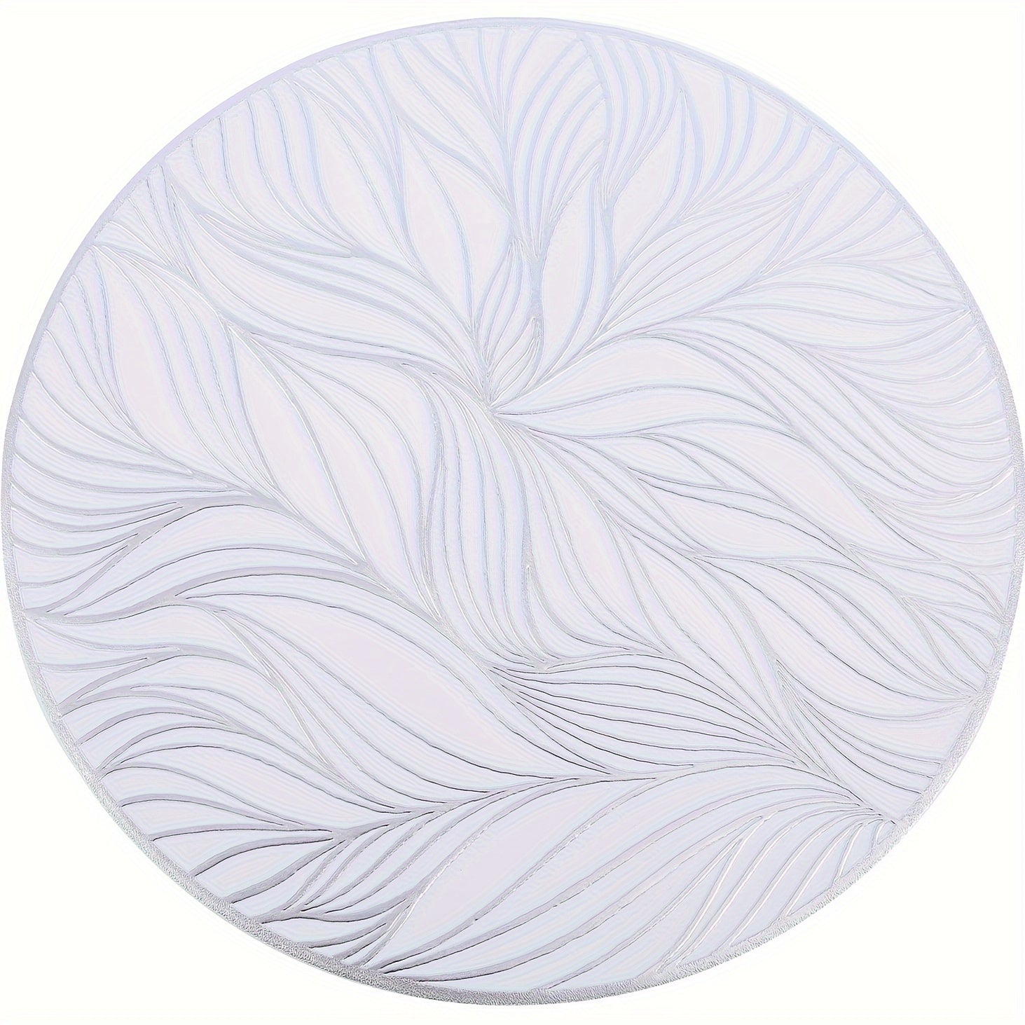 Round PVC Placemats with Golden Foil | Heat-Resistant & Stylish Table Mats