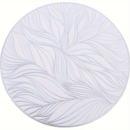 Round PVC Placemats with Golden Foil | Heat-Resistant & Stylish Table Mats