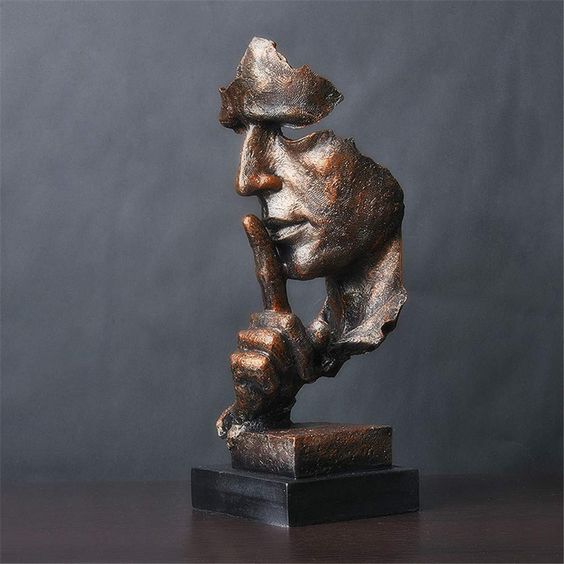 Home Decor Abstract Thinking Man Resin Sculpture Statue