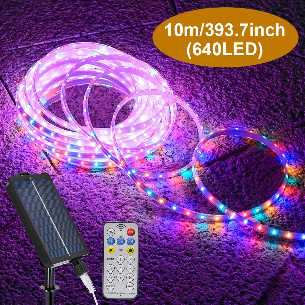 Outdoor Solar Rope Lights | 320/640 LED String Fairy Lights with 8 Modes