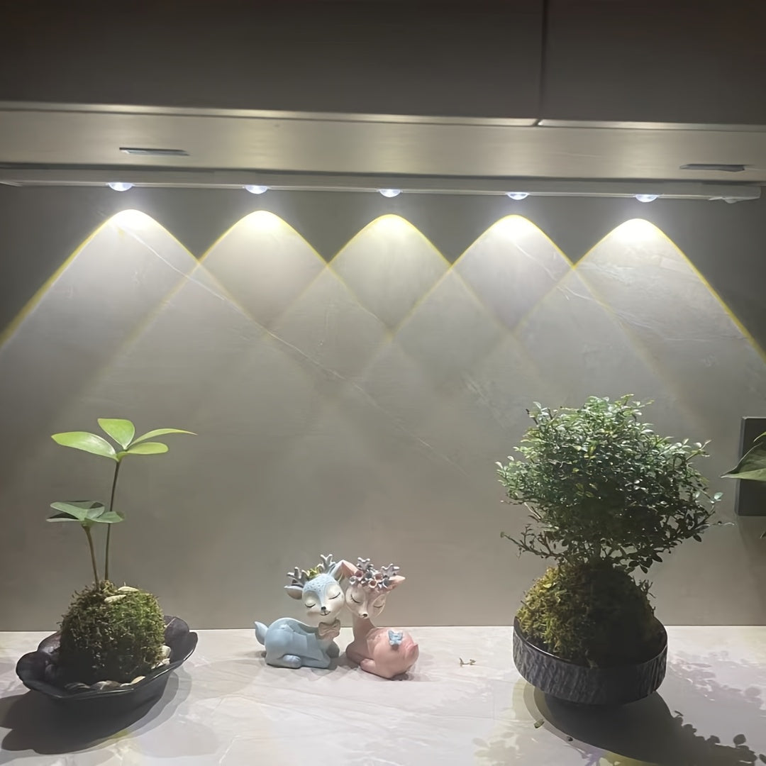 Motion Sensor LED Cabinet Light | USB Rechargeable with 3-Colour Dimming