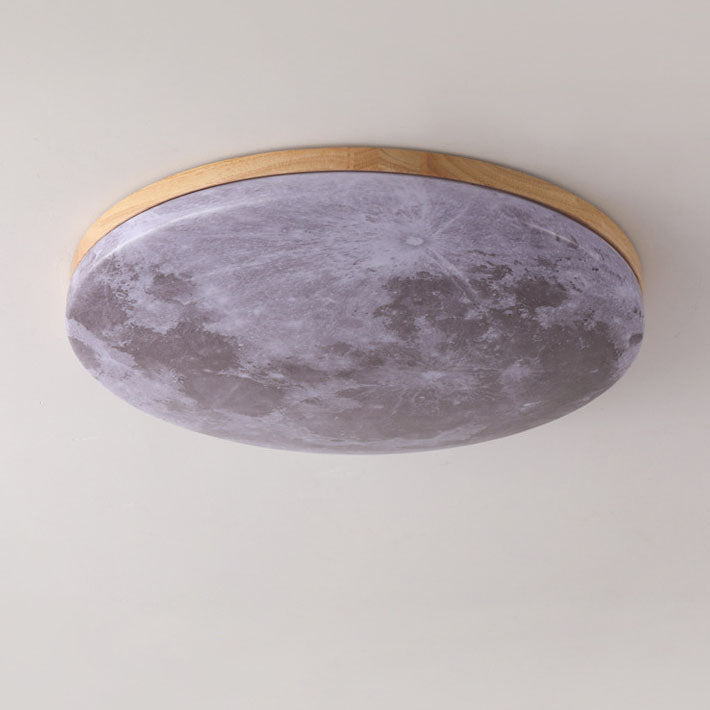 LED Ceiling Light | Nordic Minimalist Moon Flush Mount