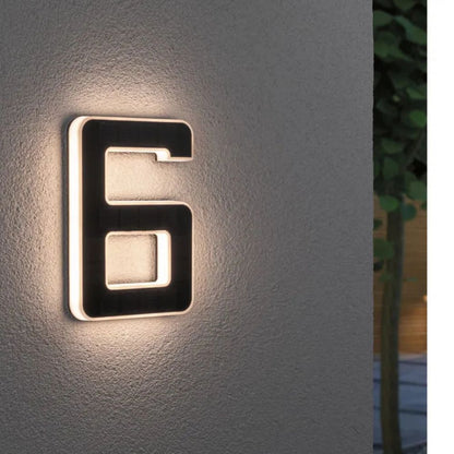 LightNumbers - Solar-Powered Illuminated House Numbers