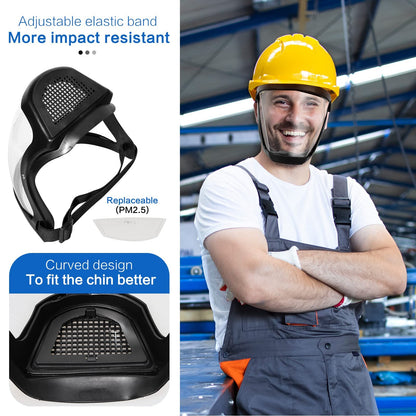 Face Shield Safety Goggles Anti Fog Clear Polycarbonate