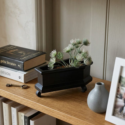 Rest In Leaves Coffin Plant Pot