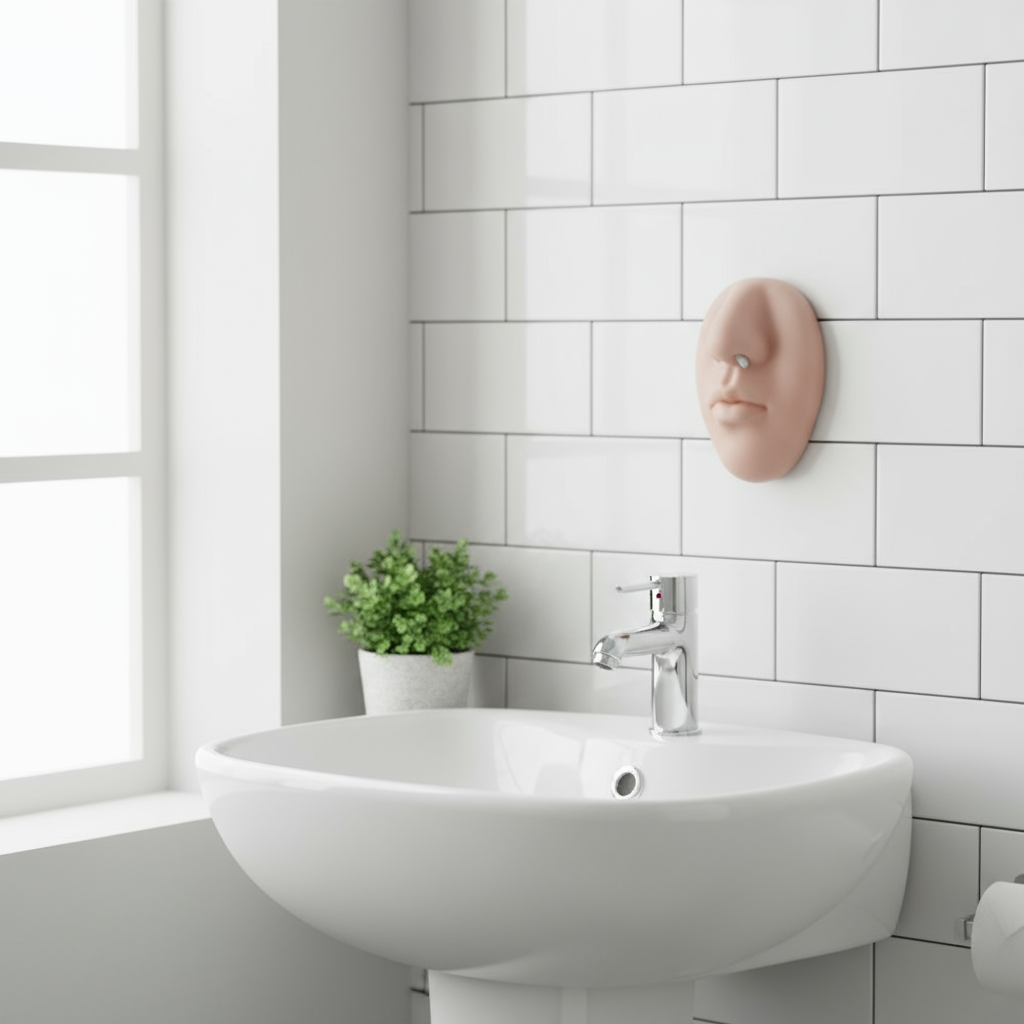 Soap Dispenser Nose Wall Mount Silicone Funny Prank Decor Gadget