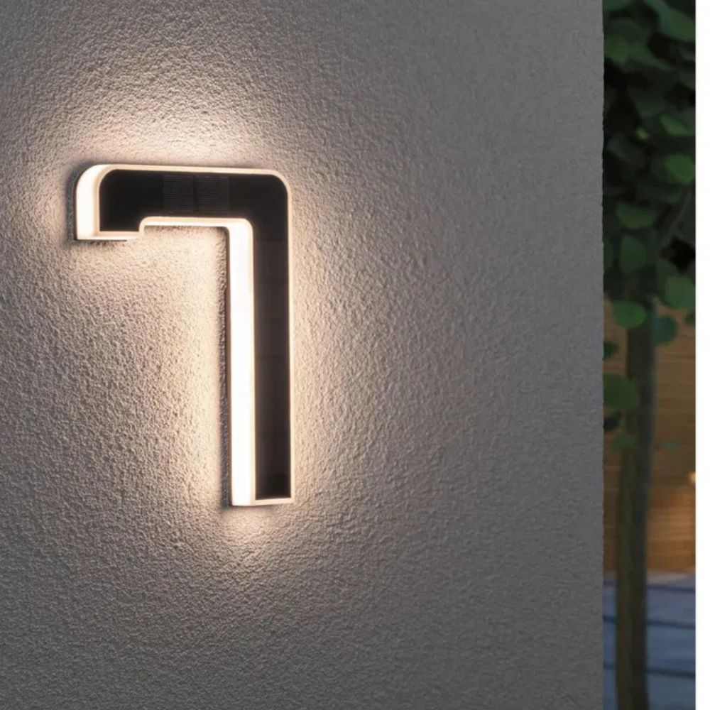 LightNumbers - Solar-Powered Illuminated House Numbers