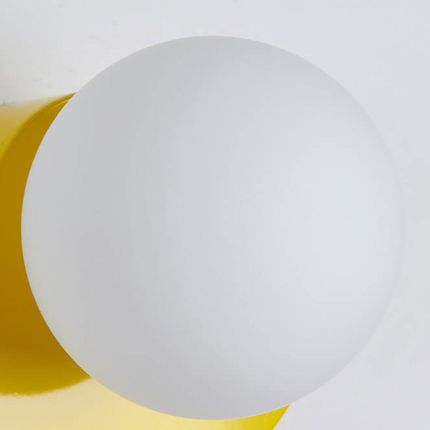 Modern Minimalist Glass Globe Wall Sconce | Semi-Circle Design