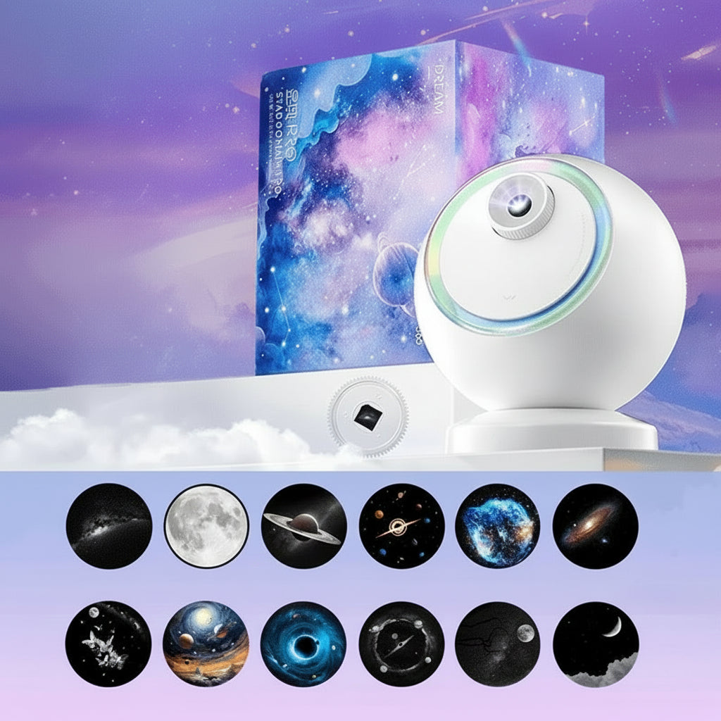 Galaxy Star Projector Speaker 360 Rotating Light