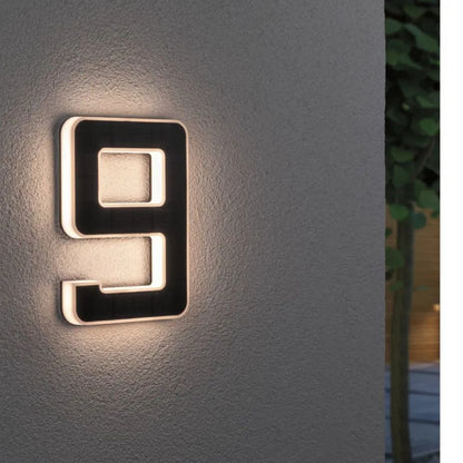 LightNumbers - Solar-Powered Illuminated House Numbers