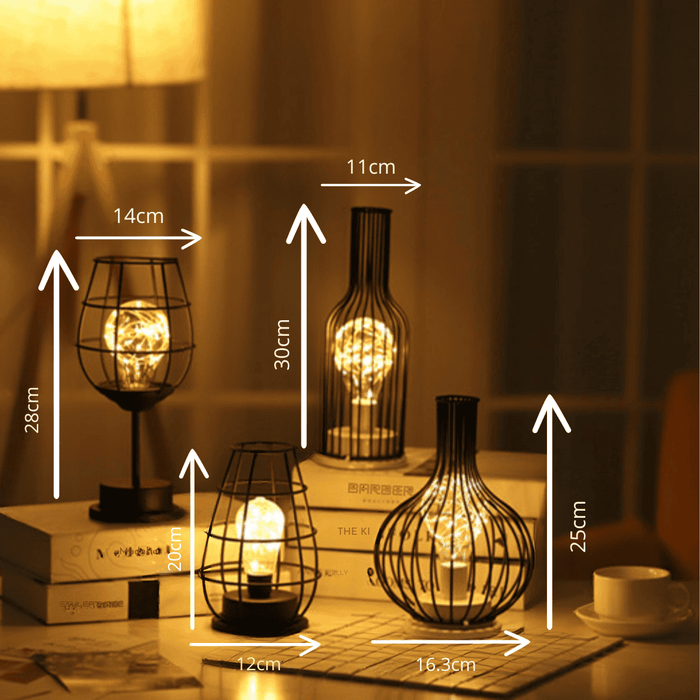 Bottle-Shape Bedside Lamp | Warm Decorative Glow
