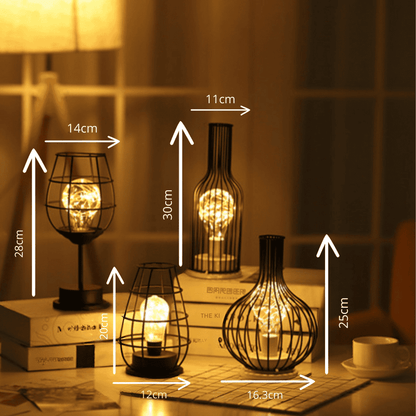 Bottle-Shape Bedside Lamp | Warm Decorative Glow