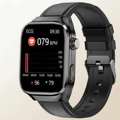 ECG Smart Watch | Heart Rate, Blood Oxygen & Sleep Tracking | IP68 | Bluetooth Calling | 650mAh | 2.04" AMOLED