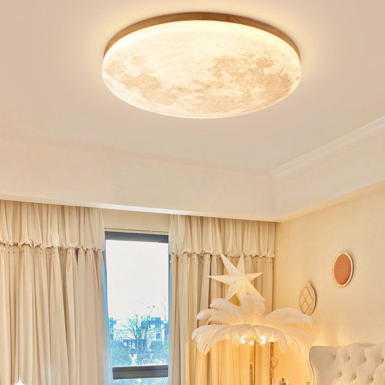 LED Ceiling Light | Nordic Minimalist Moon Flush Mount