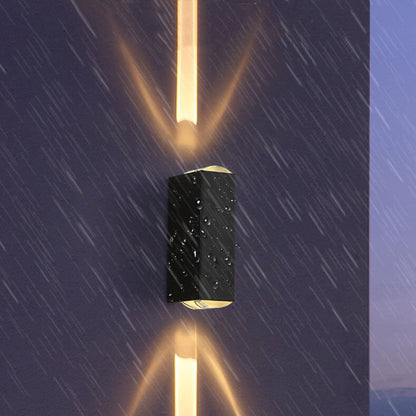 Modern Waterproof Rectangular LED Outdoor Wall Sconce
