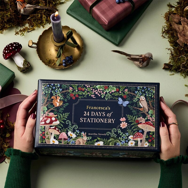 Stationery Advent Calendar Premium Winter Forest Design 24 Gifts