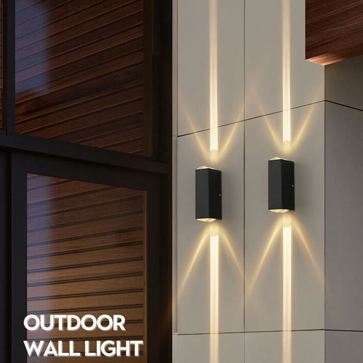 Modern Waterproof Rectangular LED Outdoor Wall Sconce